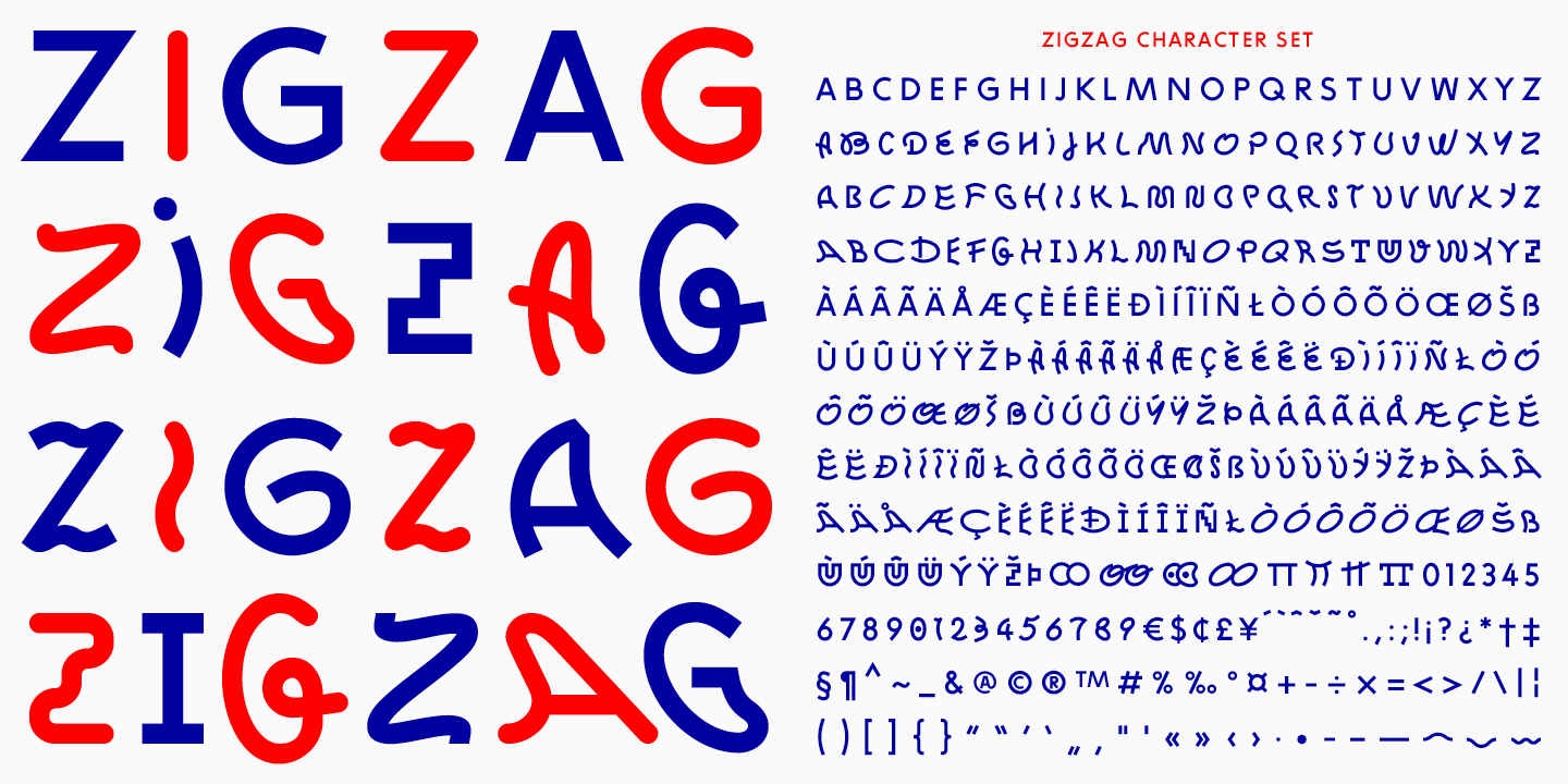 Zigzag Font